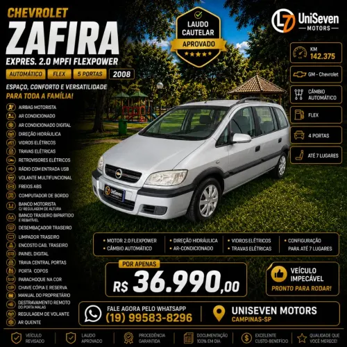 Chevrolet Zafira Eleg.2.0 MPFI Flexpower 8V 5P AUT 2008