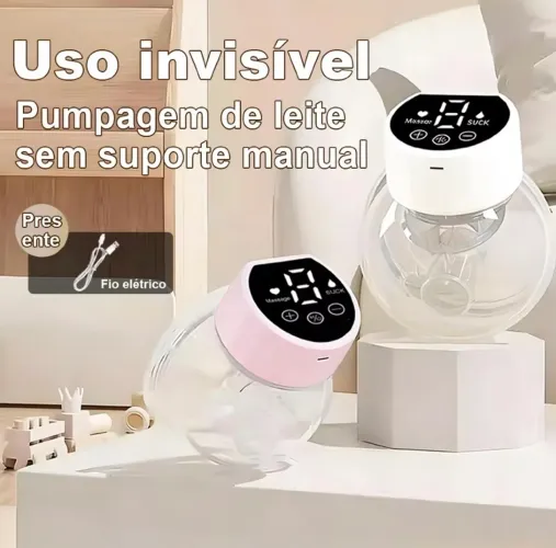 Bomba de Leite Portátil - Extrator Elétrico Silencioso para Amamentação Discreta