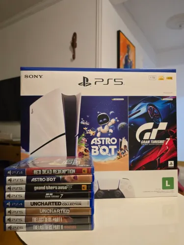 Sony Playstation 5 Disk Edition 1TB + 8 jogos