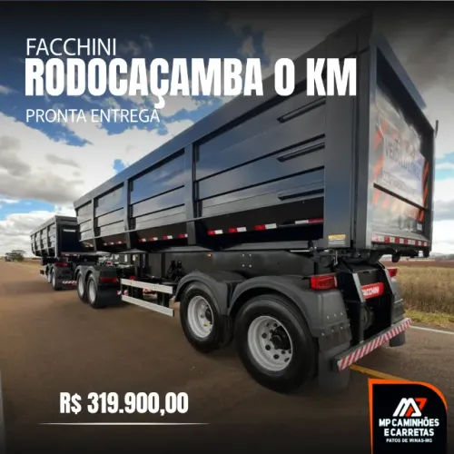 Carreta Rodocaçamba Basculante Facchini 0km 35m3 9 Eixos