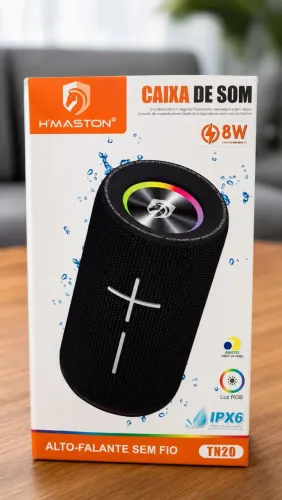 CAIXA DE SOM BLUETOOTH H'MASTON TN20 - POTÊNCIA E ESTILO EM QUALQUER LUGAR