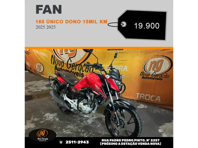 Honda Cg 160 fan 2025