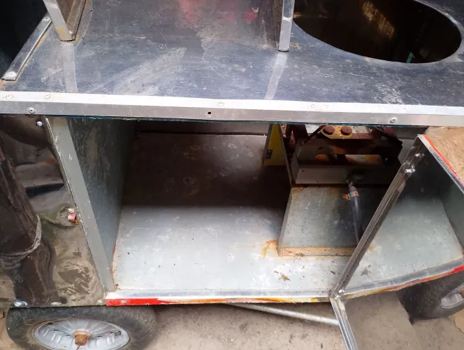 Vendo carrinho de fritura de inox