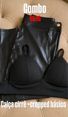 Combo calça + Croppd