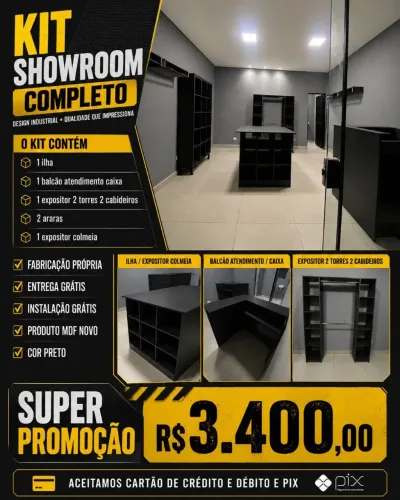 KIT LOJA MDF NOVO ENTREGA GRÁTIS