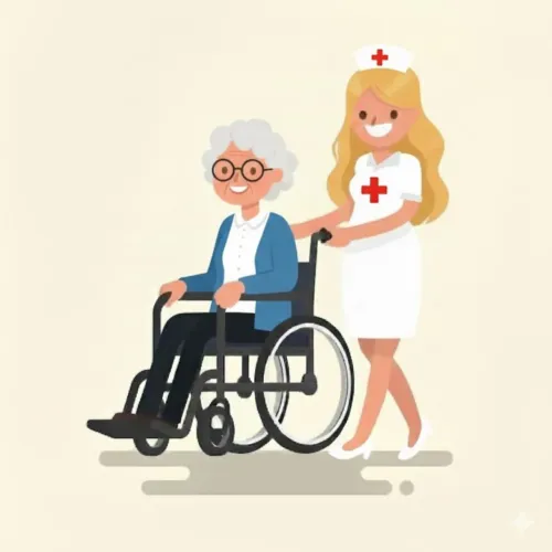 Cuidadora companhia hospitalar