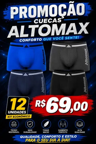 Kit 12 cuecas Altomax promoção