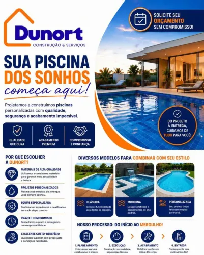Construção de piscina