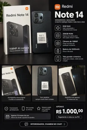 Redmi Note 14 8GB RAM 256GB