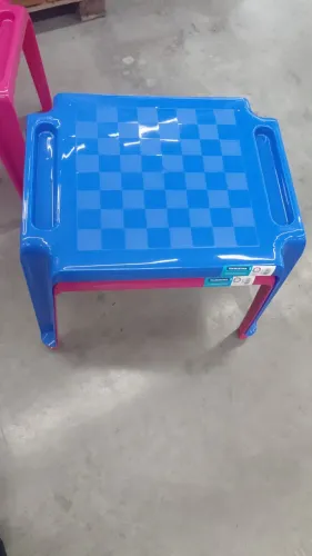 Mesa tramotina infantil rosa ou azul