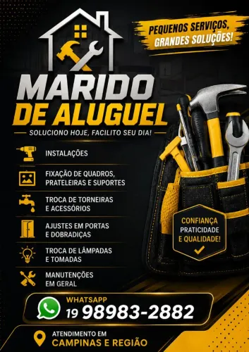 Marido de aluguel faz tudo