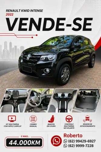 Renault Kwid Intense 1.0 Flex 12V 5P Mec. 2022