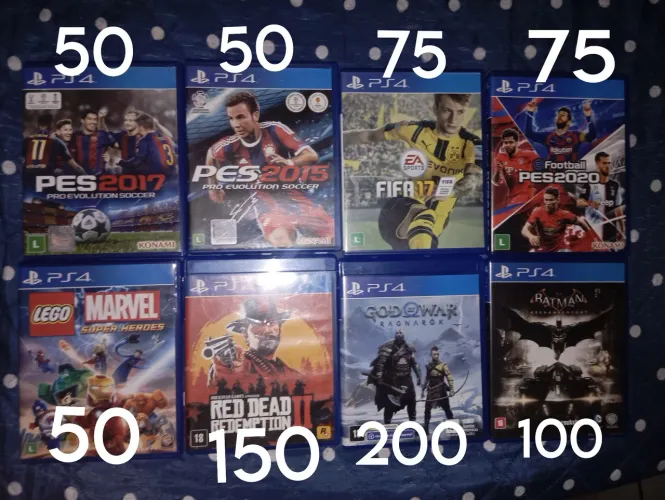 Jogos PS4 em perfeito estado!