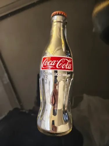 Garrafa Coca Cola Cromado decorativo vintage anos 80