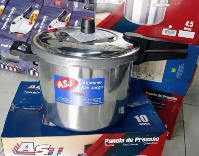 PANELA DE PRESSÃO 10 LITROS FECHAMENTO EXTERNO