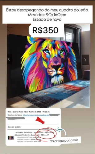 Quadro leão de Juda