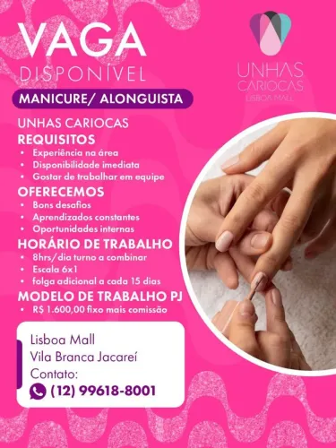 Vagas para manicure