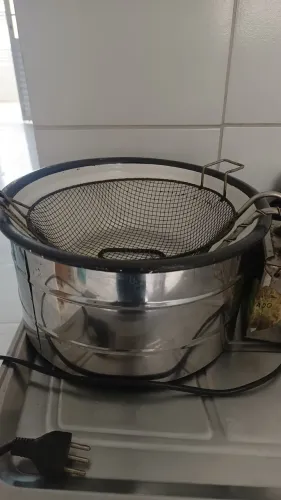 Fritadeira elétrica para pastel e batatas