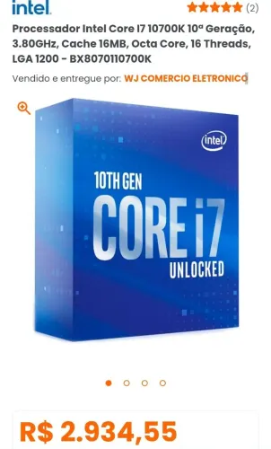 I710700k placa mae z490 32gb memória ram 2 X 16 3200hz