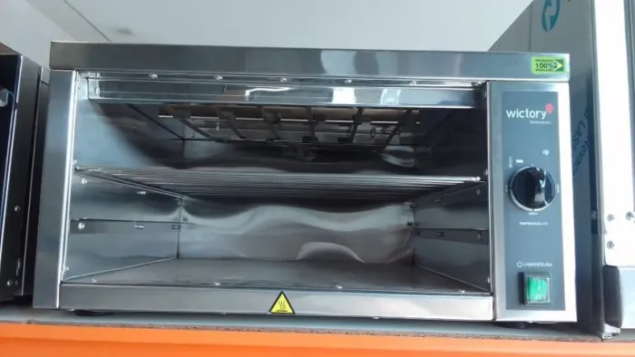 Forno Elétrico Salamandra 31 Litros Gratinador Inox WS-35 Wictory