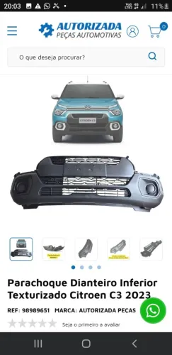 PARA CHOQUE CITROËN C3 