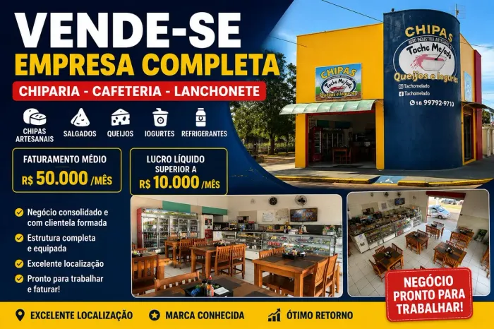 Lanchonete e chiparia completa