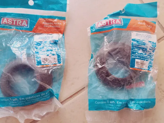 2 Reparo de vedação para caixa acoplada da marca Astra.