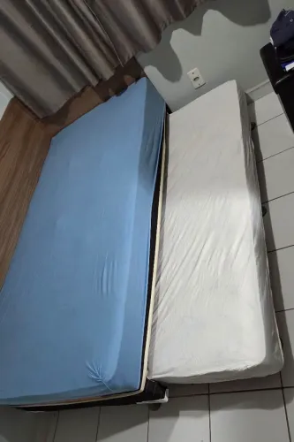 CAMA BOX COM CAMA AUXILIAR