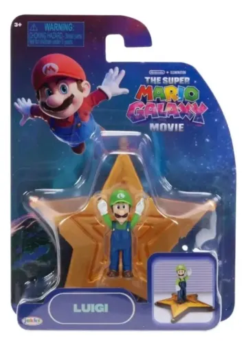 Figura Luigi 4cm - The Super Mario Galaxy Movie