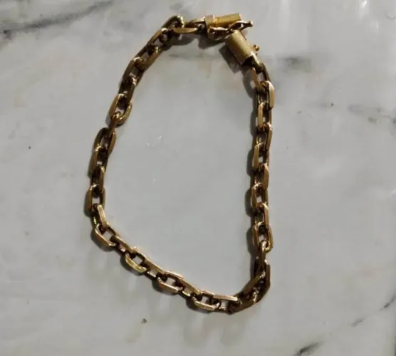 Pulseira Cartier Moeda Antiga Fecho Cadeado