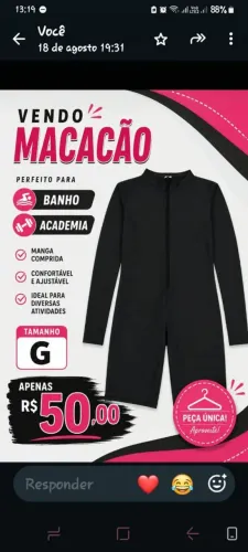 Macacão de banho ou academia