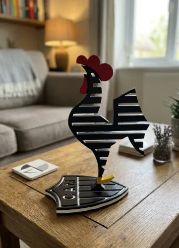 Galo Volpi Atlético Mineiro 18cm Decoração Colecionável