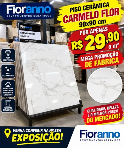 Piso Classe B Carmelo Flor 90 X 90