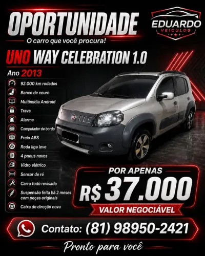 Fiat Uno WAY Celeb. 1.0 EVO Fire Flex 8V 5P 2013