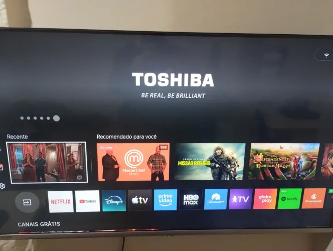 TV Toshiba LED smart 43' 4K UHD Wi-Fi