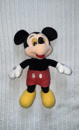 boneco de pelúcia vintage do Mickey Mouse da Disney