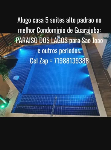 ALUGO CASA ALTO PADRAO POR TEMPORADA