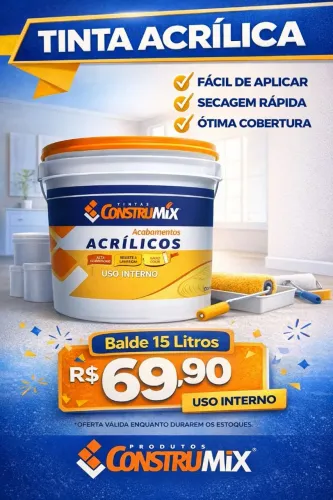 Tinta Acrílica Interna 15L