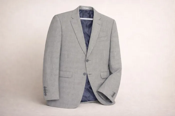 Blazer cinza xadrez, Tamanho 46,