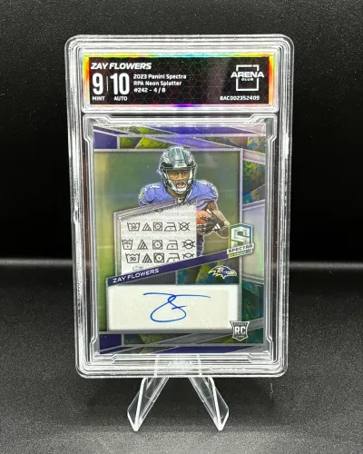 Card Panini - Zay Flowers - Autografado