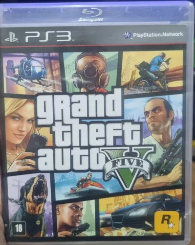 Gta 5 Ps3 (Detalhe na capa)