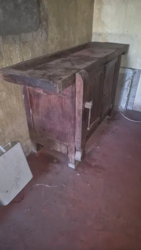 Bancada de marceneiro antiga madeira maciça rara
