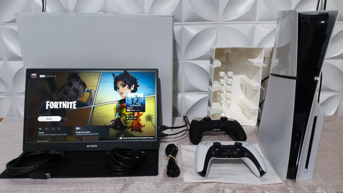 PS5 Slim Mídia Física 1TB - Pego seu PS4 Slim, Séries S ou Switch Desbloqueado no Abate