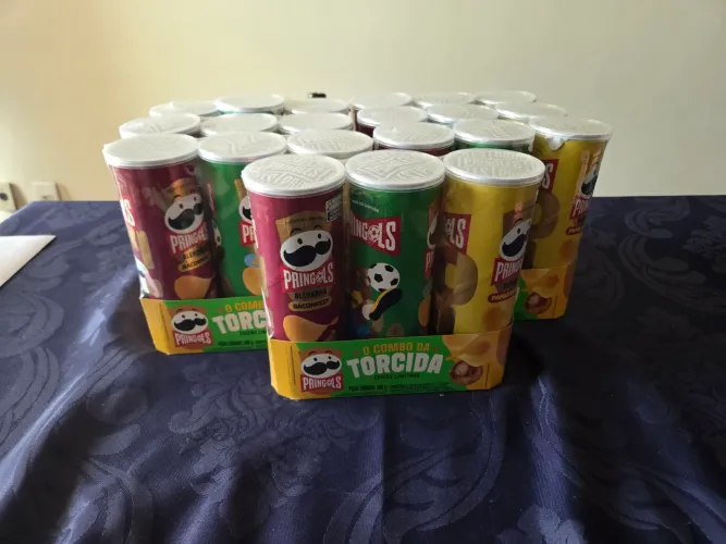 Batata pringles - edição comemorativa da Copa - kit com 3 unidades