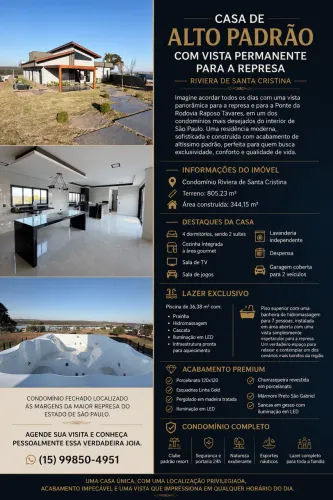 Casa de Alto Padrão - Riviera de Santa Cristina - PARANAPANEMA