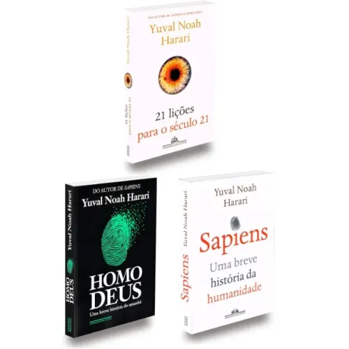 Kit Livros Sapiens + Homo Deus + 21 Lições Para Século 21