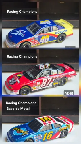 Lote 3 Miniaturas Nascar em Perfeito Estado