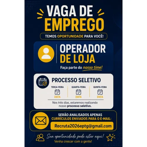 EMPREGO IMEDIATO