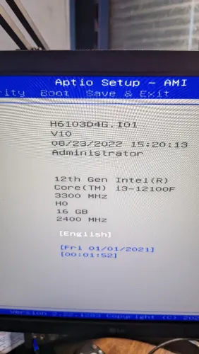 Pc lga 1700 Intel core i5 12400f ,16gb ram , h610