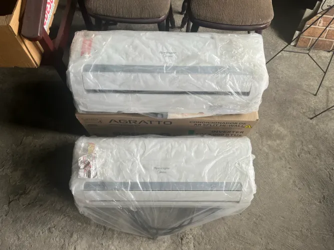 2 ar condicionados 9000 btus - LEIA